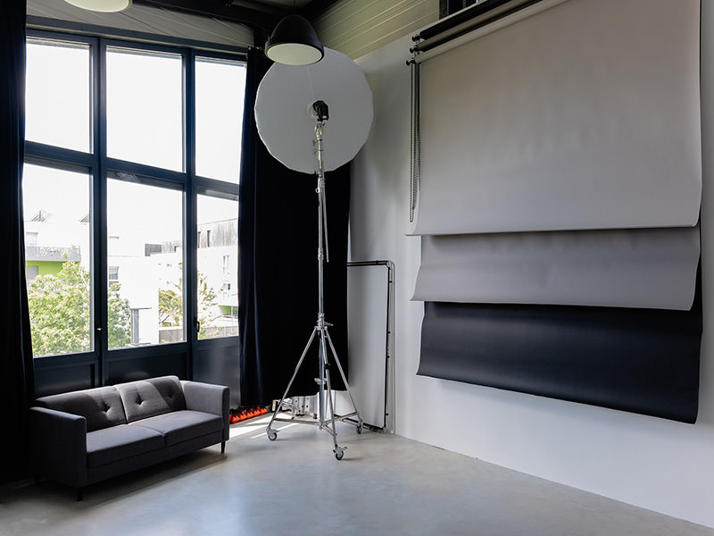 Studio photo professionnel à louer à Angers
